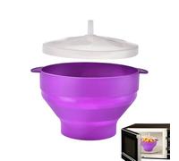 Generico Popcorn poppers - 4.92x3.35 Inches Silicone Microwave Popcorn Maker, Microwave Corn Bowl, Practical Corn Bowl With Lid | Utensil For Kitchen Restaurant Movie Nights & Quick Cravings Tools