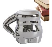 Generico Porcelain Coffee Cup - 4.13 inches Quirky Big Belly Shape Coffee Mug | Dishwasher Safe Smooth Porcelain Mug for Milk Tea Côffee Hot Coco | Ceramic Côffee Cups