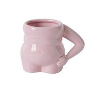 Genérico Porcelain Coffee Cup - 4,13 pollici Quirky Big Belly Shape Coffee Mug | Dishwasher Safe Smooth Porcelain Mug for Milk Tea Côffee Hot Coco | Ceramic Côffee Cups
