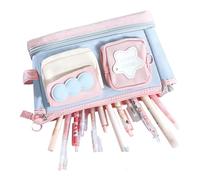 Generico Porta a - Borsa di stoccaggio di grande capacità | Organizzatore per segnali di cartoleria Penne Righeri Elimina Note appiccicose ideali per l'arte 'ufficio scolastico, 8.66x4.53x3.35 polli