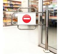 Generico Porta a Senso Unico, cancello a Battente Automatico con Ritorno a Molla, cancello a Battente Automatico per supermercati e Magazzini, Porta di Sicurezza pedonale con Montaggio su palo per Il