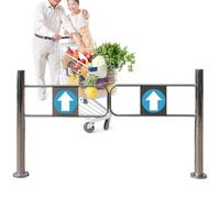 Generico Porta a Senso Unico, cancello a Battente Automatico con Ritorno a Molla, cancello di Sicurezza a Battente Automatico, Porta di Accesso unidirezionale sicura per supermercati e Aree Cassa, Mi