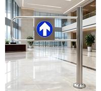 Generico Porta a Senso Unico, cancello a Battente Automatico con Ritorno a Molla - Porta di Sicurezza a Senso Unico con Funzionamento Manuale, Soluzione di Accesso Durevole e sicura (Destra, 80x100 c