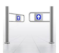 Generico Porta a Senso Unico, cancello a Battente Automatico con Ritorno a Molla, Porta di Sicurezza in Acciaio Inossidabile per supermercati, Centri Commerciali, Negozi al Dettaglio e Uso Commercial