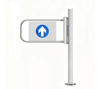 Generico Porta a Senso Unico, cancello a Battente Automatico con Ritorno Automatico, cancello a Battente Automatico per supermercati - Barriera bidirezionale in Acciaio Inox con Funzione di Sicurezza