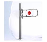 Generico Porta a Senso Unico, cancello a Battente con Ritorno Automatico, cancello di Sicurezza a Battente per Il Controllo degli accessi sicuri agli ingressi dei supermercati e alle Casse (Argento,