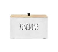 Generico Porta Assorbenti per Bagno,Organizzatore In Legno Per Prodotti Femminili,Contenitore Decorativo Per Tamponi - Per Trucco Casa Ufficio Bagno
