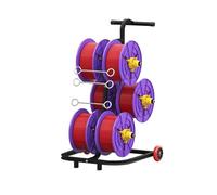 Generico Porta-Bobine E Distributore di Cavi，Carrello per Bobine di Cavi per Impieghi Gravosi，distributore di Bobine di Cavi in Acciaio per Uso Commerciale E Industriale， Avvolgitore di Cavi