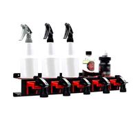 Generico Porta Bombolette Spray - 54,5x12x12,5cm | Supporto Da Parete Per Flaconi Con 5 Ganci | Portabottiglie Detailing | Portannaffiatoio Per Garage Officina E Spazio Pulizia