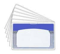 Genérico Porta carte di credito, 10 pezzi, in PVC, trasparenti e sottili, per donne, giovani, adolescenti, bambini, ragazze, protezione resistente, Oltre, Consulte la descripción, Vedere la