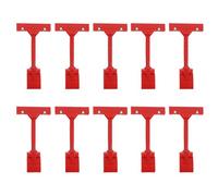 Generico Porta Cartellini Prezzi Clip Rosso 10 Pezzi in Plastico Pp Design Regolabile e Resistente alla Deformazione per Ambienti Retail ed Esposizioni