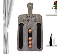 Generico Porta cialde da parete, supporto per cialde,Porta caffè vintage da parete con 14 - Organizer per coffee station per gli amanti del caffè, per dispensa, hotel, appartamento, negozio, casa