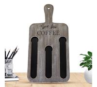 Generico Porta cialde da parete, supporto per cialde - Scaffale porta caffè vintage da parete per 14,per bar per hotel, casa, caffetteria, dispensa ed esposizione