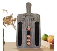 Generico Porta cialde per caffè, porta cialde da parete - Cialde caffè vintage in legno da 14 con montaggio a parete,Organizer per coffee station per gli amanti del, per dispensa, hotel, apparta