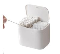 Generico Porta Cotton Fioc,Contenitore a Parete con Sollevamento Automatico,Scatola Porta Floss Pick - Per Piano D'Appoggio Camera Da Toilette Bagno Vanity Bastoncini Di Cotone Elastici Per Capelli
