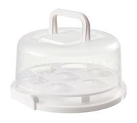 Generico Porta cupcake | Porta cupcake tondo a 7 fessure,Porta torta con coperchio e manico, contenitore per torta con coperchio a cupola per porta torta