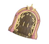 Generico Porta del giardino delle fate - Decorazione della porta in legno in miniatura, stravagante ornamento per esterni | per giardini, cortili o interni