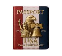 Generico Porta del passaporto per viaggi - portafoglio resistente ai, copertura del documento | per passaporto in pelle compatta, da viaggio per papà mamma figlio figlia marito moglie