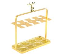 Generico Porta Di Tazze Da Vino Bianco - Porta In Da Banco Da Banco Da 8, Di Conservazione Per Asciugatura A, Supporto Per La Testa Di Cervo Per Tazze Bianche | Accessorio Per Bar Da