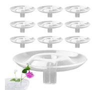 Generico Porta Fiori Galleggiante Idroponico | 5x5x2cm Supporto Galleggiante Per Fiori - Set Da 10 Pezzi Organizzatore Artistico - Per Decorazioni Domestiche Con Ciotole Vasi E Acquari