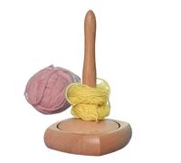 Generico Porta Gomitolo per Lavorare all'Uncinetto, Accessorio Filatore per Maglia, Porta Filati Multifunzionale in Legno per Casa Laboratorio Hobby Tessitura Maglia Uncinetto Artigianato