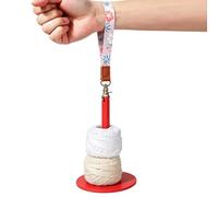 Generico Porta Gomitolo Portatile Supporto Rotante Leggero con da Polso | dispenser porta gomitoli per Lavori a Maglia, Lana, Uncinetto, Fai da Te, Ricamo, Tavolo, Camera, Natale, Esterno