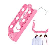 Genérico Porta Hanger - ABS 5.9 x 9.05 x 8.66in Travel Hanger Foldable Over-Door Hook Tool-Free Installation | Space-Saving Portable Organizer, Doors Hook Rack For RVs, Doors, Bedrooms, Bathrooms