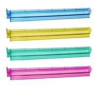 Generico Porta Mahjong - cursore | Set portapacchi | Rack per pulsanti Mahjong trasparenti multicolori | Set di 4 organizer in acrilico per l'americano Mah Jongg | per giochi da tavolo per giochi liq