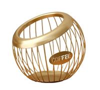 Generico Porta - Organizzatore in Ferro da Appoggio, Contenitore per caffè di Grande capacità per Cucina di caffè da Tavolo Decorazione Pers Spuntini Frutta Espositore Vassoio Dispenser des