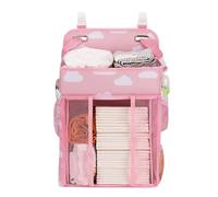 Generico Porta Pannolini Per Culla,Contenitore Impermeabile Grande Capacità Articoli Bebè,Porta Pannolini Per Culle Bebè | Per Parco Giochi Parete Camera Bambini Biberon Vestiti Giocattoli