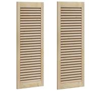 Generico Porta per Armadio 2 PCS Naturale 140.5 x 2.1 x 49.5 cm,Marrone,4.92kg,42019255