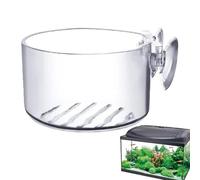Generico Porta Piante Per Acquario,Coppe per Piante Acquatiche in Acrilico Trasparente con Ventose - Per Ecosistemi Acquatici Come Paludario Ripario Terrario