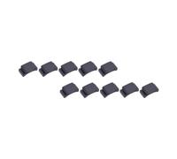 Generico Porta Plettro per Chitarra in Gomma Nero 10 Pezzi Clip Semplice per Fissare Plettri Accessori per Musicisti Chitarra