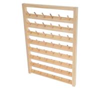 Generico Porta Rocchetti Filo Cucito in Legno e bambù, da Tavolo | Base Stabile, Superficie Liscia e Bave, per Organizzare Rocchetti e Selezione Rapida dei Colori