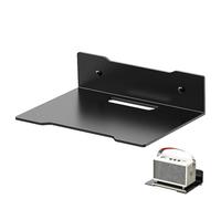 Generico Porta Scaffale Parete - Router e Speaker Supporto Universale Montaggio | TV Projecteur, Altoparlante Wireless, Organizzatore Rangement Bureau Maison, Pratico Stable Fixation