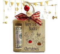 Generico Porta Soldi Per Il Natale - Realizzato a Mano in Legno | Decorazione per Natale con Porta Denaro,Per I Bambini I Ragazzi Le Ragazze Le Donne Gli Uomini Gli Amici E La Casa
