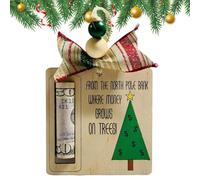 Generico Porta Soldi Per Il Natale,Realizzato a Mano in Legno | Set Di Porta Carte Di Natale Per Soldi - Per Ragazzi Ragazze Casa Soggiorno Camera Da Donne Uomini Famiglia