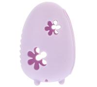 Generico Porta Spugne di Bellezza in Silicone Riutilizzabile Ventilazione, Contenitore per Spugnette Trucco Portatile Viola, Astuccio Porta Cosmetici da Donna per Organizzazione in Bagno