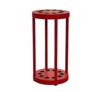 Generico Porta Stecche Da Biliardo For 10 Stecche, Supporto Cilindrico For Stecche Da Biliardo, Supporto For Stecche Da Biliardo Da Pavimento, For Palestre(Red)