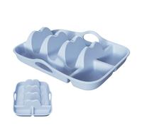 Generico Porta Taco - Supporto in Silicone per Gusci di Taco con Divisorio,Vassoio Riutilizzabile con Scomparti Portasalse per Snack - Per Casa Cucina Picnic Campeggio Barbecue Forniture Per Feste