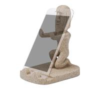 Generico Porta telefono con statua - in resina per l'Isola di Pasqua, per smartphone divertente, display per montaggio su tablet, ornamento decorativo per desktop | Design creativo di accesso