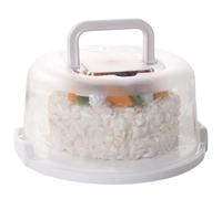 Generico Porta Torte - Portacontenitori Per Cupcake Rotondi A 7 Scomparti | Alzata Per Torte Con Coperchio E Maniglia, Portacontenitori Portatile, Base Bifacciale, Biscotti, Frutta Secca