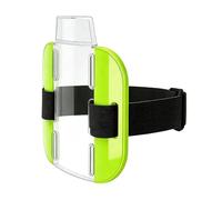 Generico Portabadge da braccio da uomo - Custodia trasparente | Bracciale con portacarte, cinturino elastico regolabile e fibbia per sci, alpinismo e attività all'aperto, PVC e poliestere, 1 pezzo.