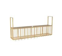 Generico Portabicchieri Da Soffitto Con Luci, Portabottiglie Da Appendere Con Portabicchieri E Ripiano, Portacalici/portatazze, Arredamento For Bar E Caffè, Capacità Di Carico Di 150 Kg(80x30x80cm)