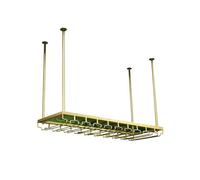 Generico Portabicchieri Da Soffitto, Espositore For Vino In Ferro, Con Divisorio In Plastica Trasparente, Capacità Di Carico Di 80 Kg, For Bar, Caffetteria, Cucina(60x60x35cm)