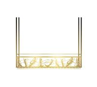 Generico Portabicchieri Da Soffitto, Portabottiglie Da Appendere In Ferro, Portaoggetti Decorativo For Bar E Caffè, Con Deflettori Anticaduta, Capacità Di Carico Di 100 Kg