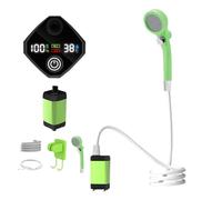 Generico Portable Camping Shower - 3 Spray Modes Camp Shower | Rechargeable RV Showers with LED Display | Waterproof Pump for Backpacking Beach RV Hiking Pet Bath Car Washing Garden