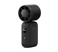 Generico Portable Clip On Fan - ABS, 360 Degree Rotating Portable Equipment With Display - Small Personal Fan For Display Bag Clothes Summer Travel Camping Beach Offices Desk