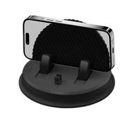 Generico Portable Dash Phone Stand - 360-Degree Rotating Holder, Anti-Slip Suction Mount, Cable Management for Smartphones, Hands-Free Driving, Car Office Travel, Safe Easy Use