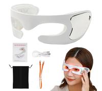 Generico Portable Eye Massager - Rechargeable Massage Goggles, Red Light, Eye Relaxation Device, Fatigue Relief Tool | Home Travel Eyes Care Device, Suitable for Daily Use Comfort and Wellness